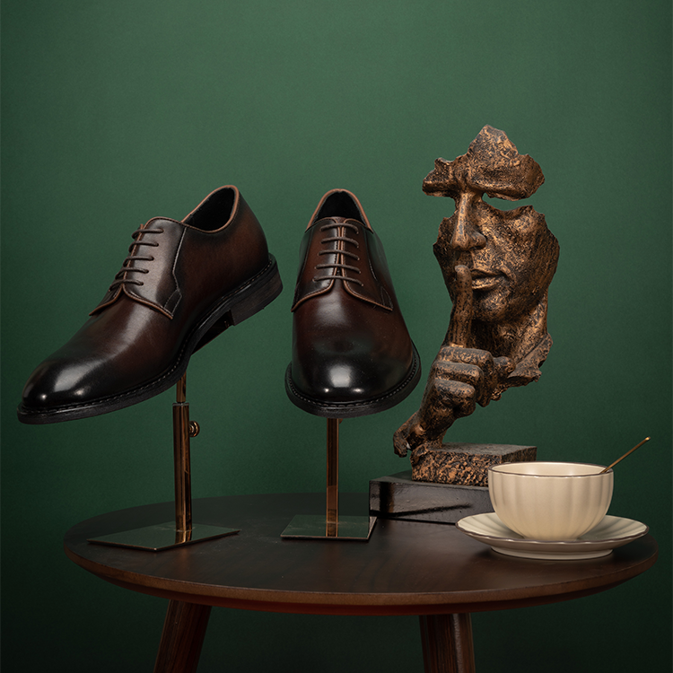 Plain Round-Toe Derby Shoes OLH001CF