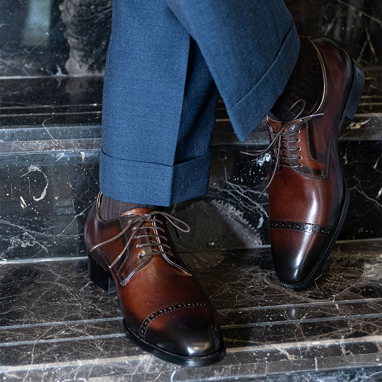 Derby Shoes with 2cm hidden height increase OLDL09CF