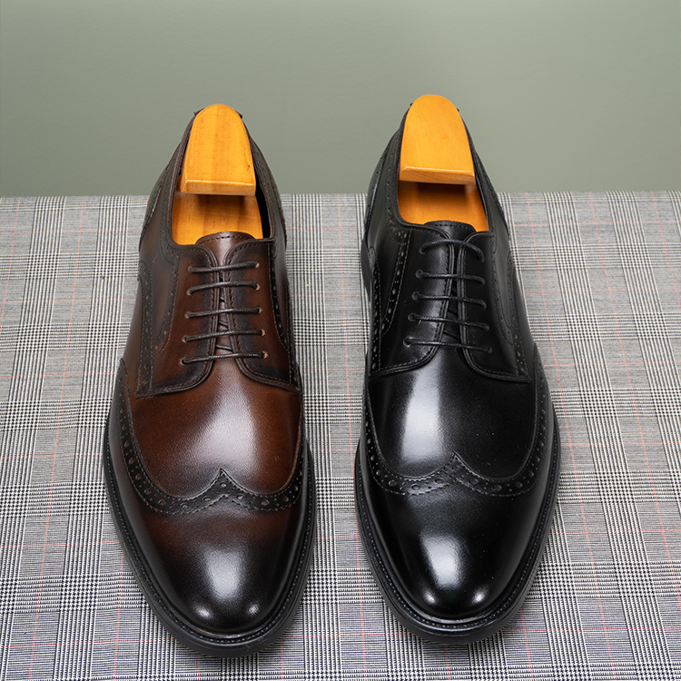 Full Brockle Derby Shoes OLDL23BK