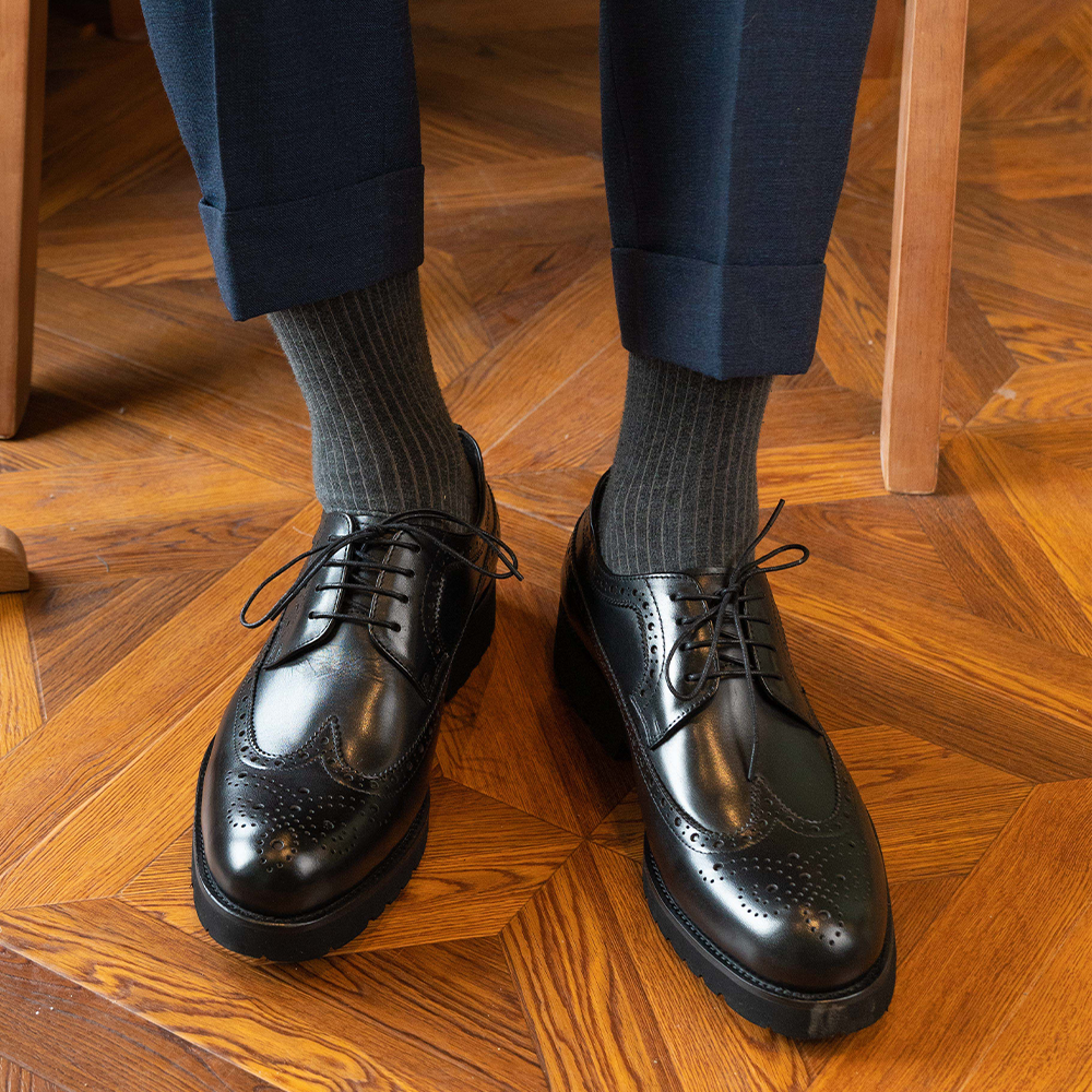 Platform Brock Derby Shoess OLH011BK