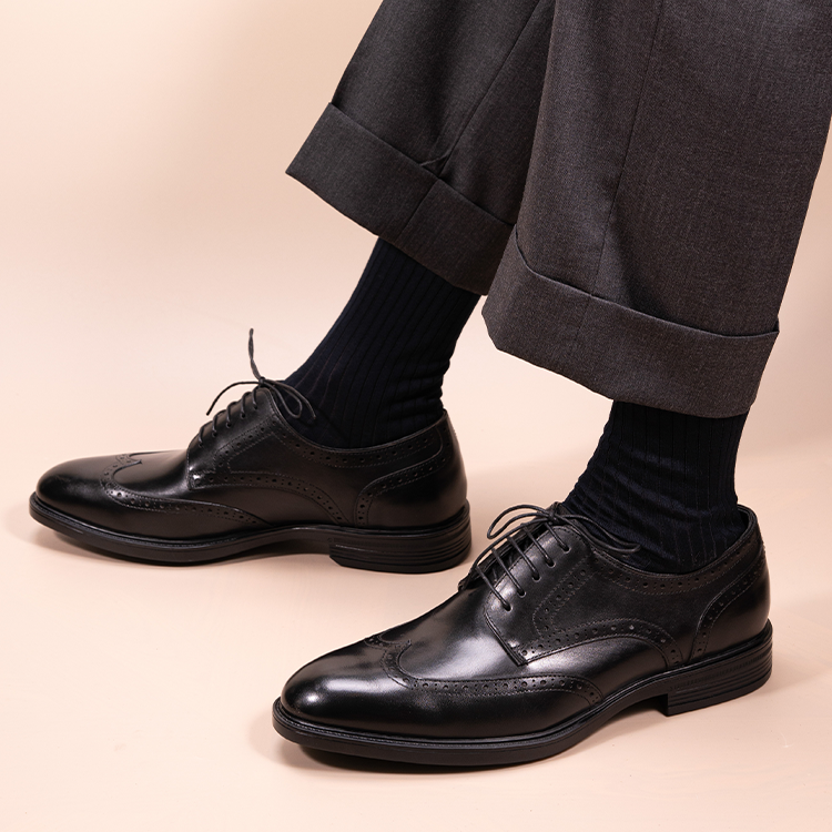 Full Brockle Derby Shoes OLDL23BK