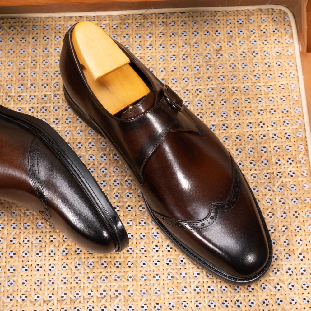 Single Buckle Brogue Shoes OLDL26CF