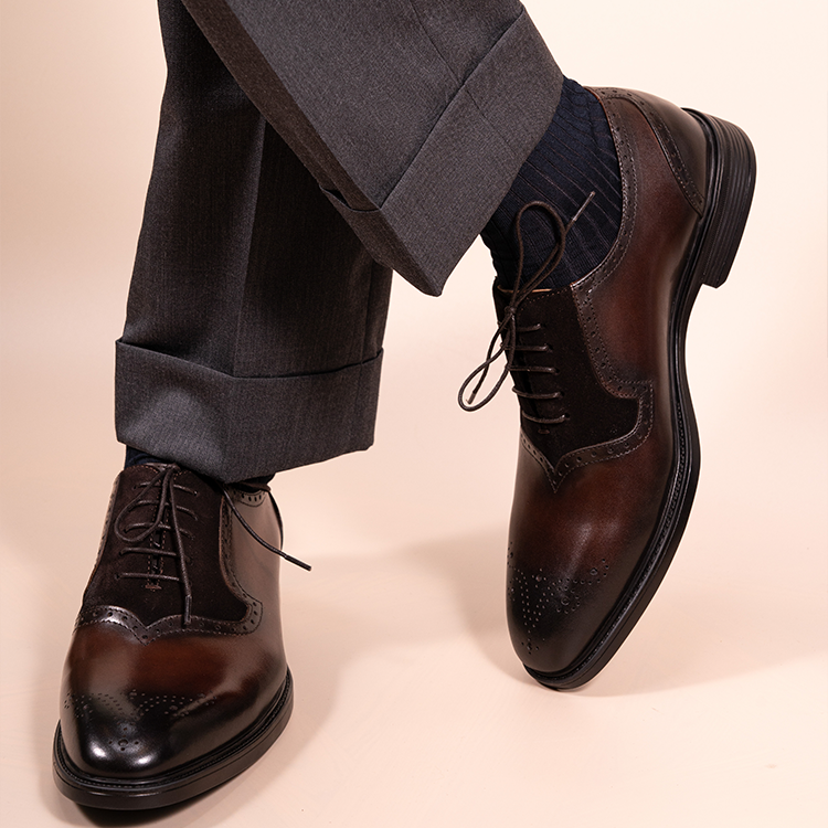 Retro Patchwork Swallowtail Oxford Shoes OLDL25CF