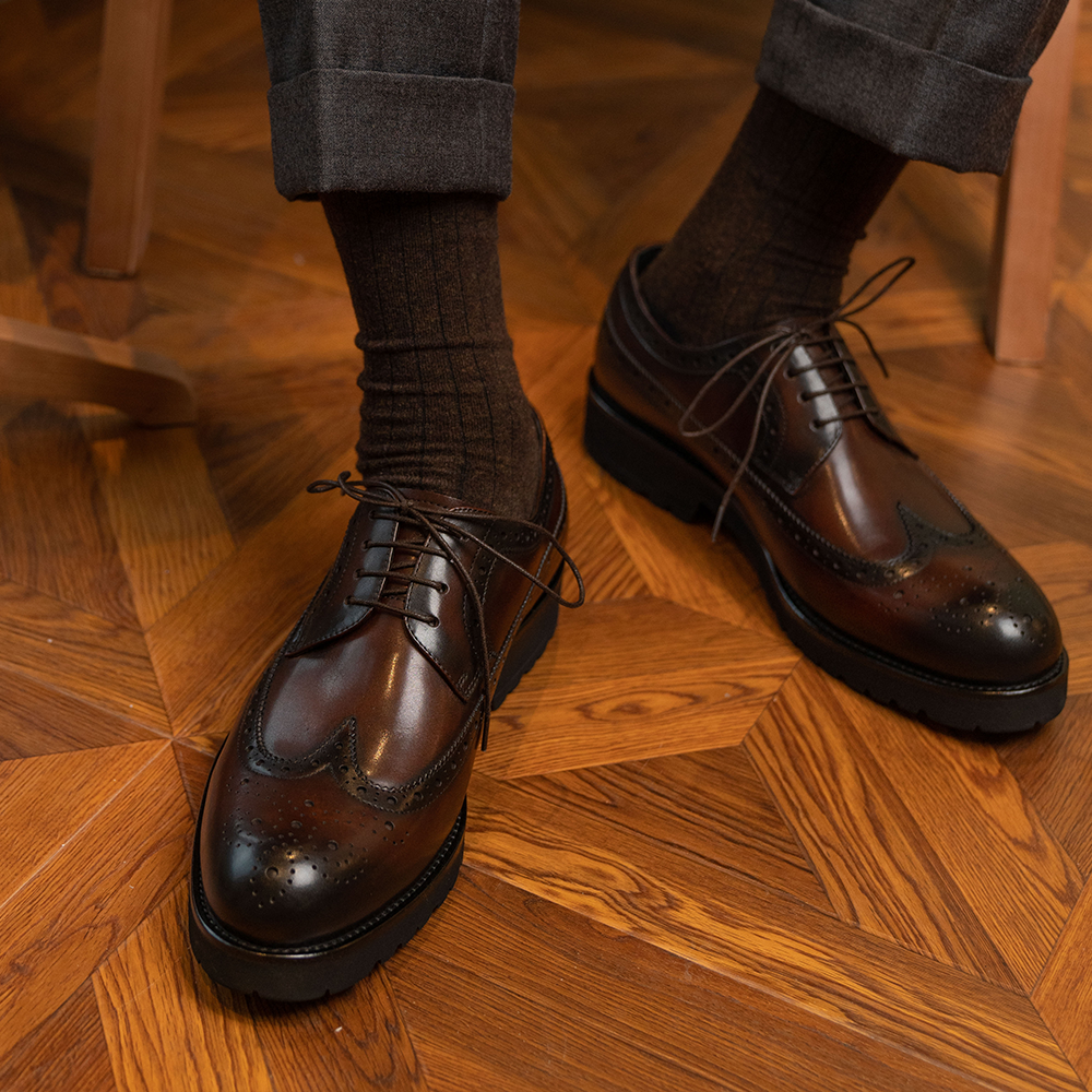 Platform Brock Derby Shoes OLH011CF