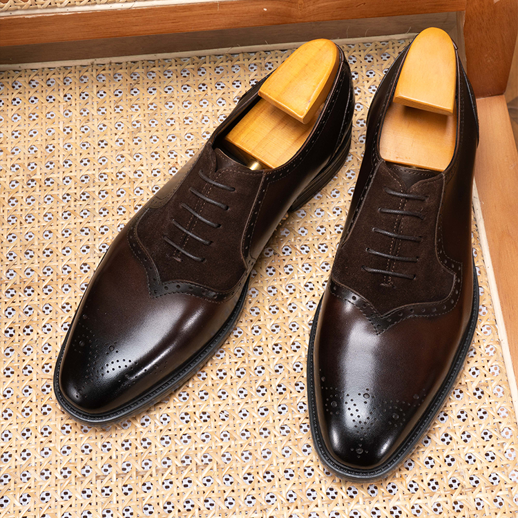 Retro Patchwork Swallowtail Oxford Shoes OLDL25CF