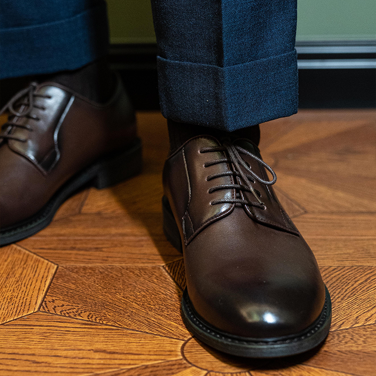 Plain Round-Toe Derby Shoes OLH001CF