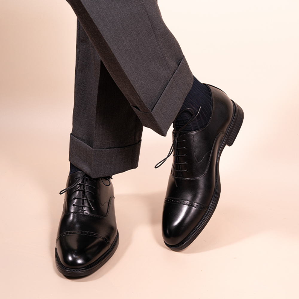 Quarter Brogue Oxfords OLDL24BK