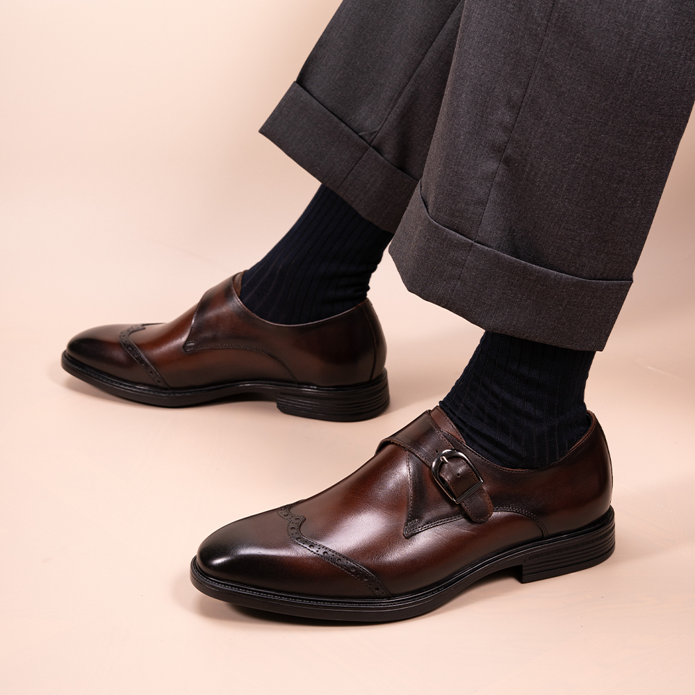 Single Buckle Brogue Shoes OLDL26CF