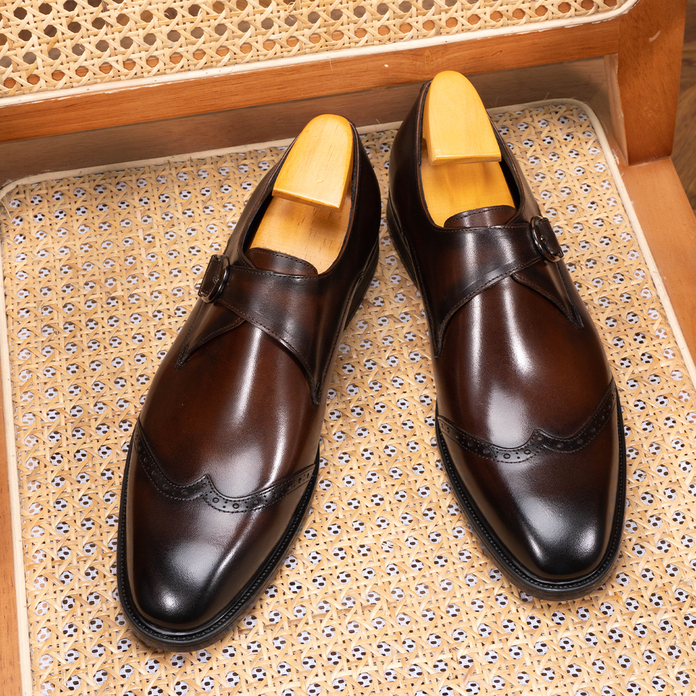 Single Buckle Brogue Shoes OLDL26CF