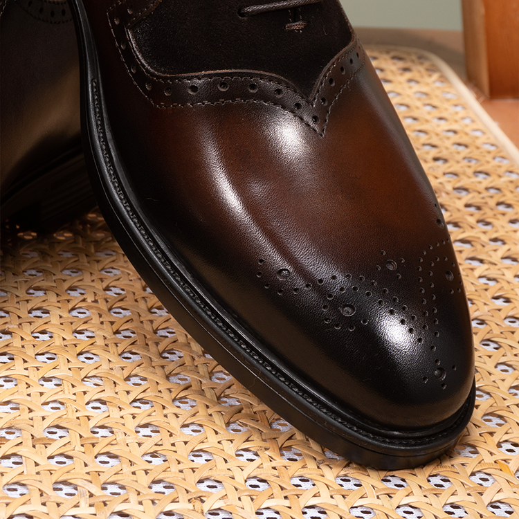 Retro Patchwork Swallowtail Oxford Shoes OLDL25CF