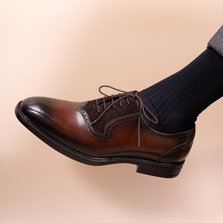 Retro Patchwork Swallowtail Oxford Shoes OLDL25CF