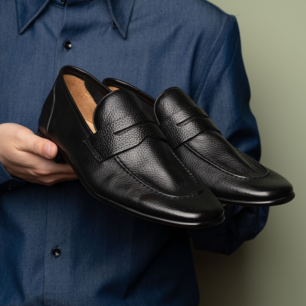 Summer Penny Loafers OLNG08-2BK