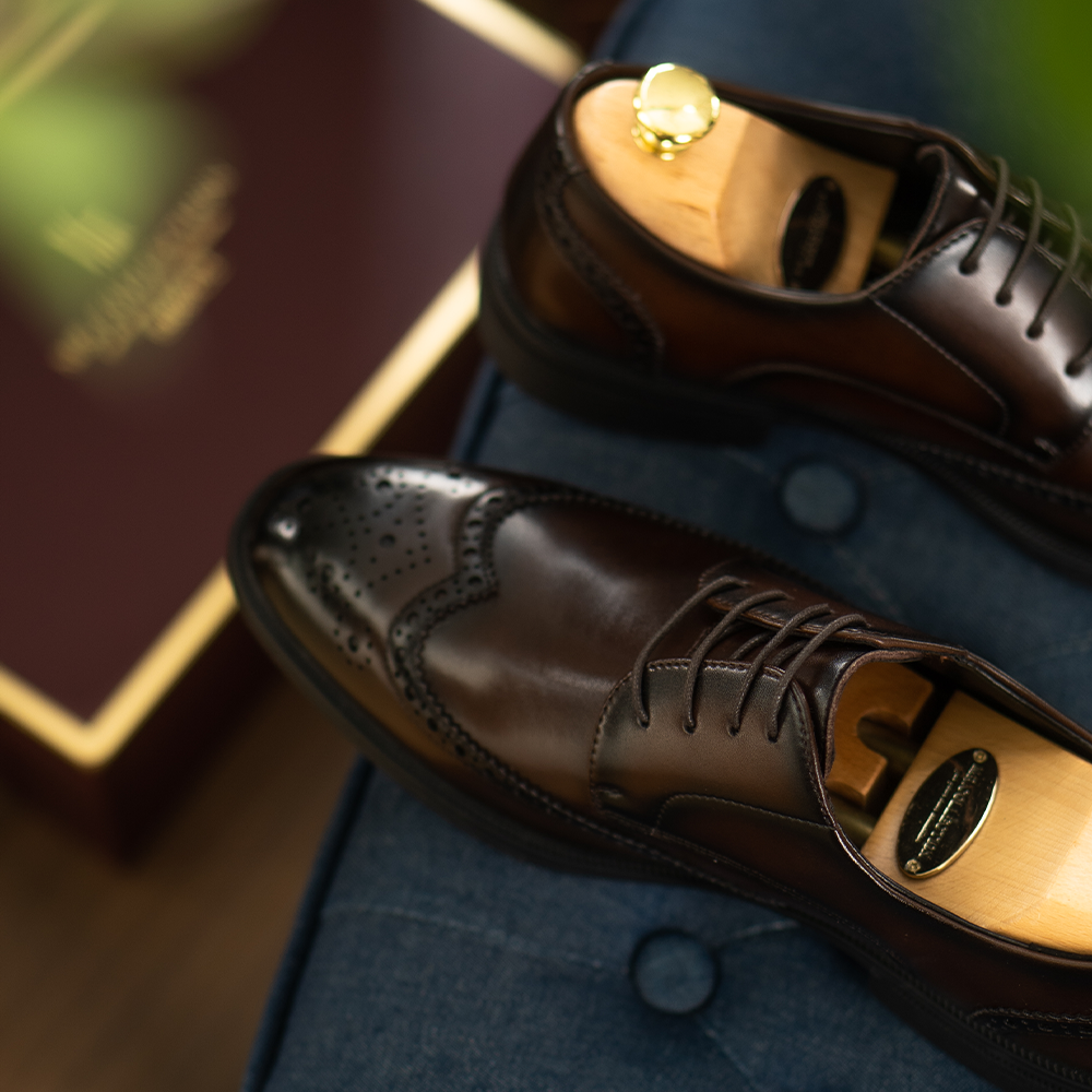 Heel lift - Long Wing Brock Derby Shoes AE01CF