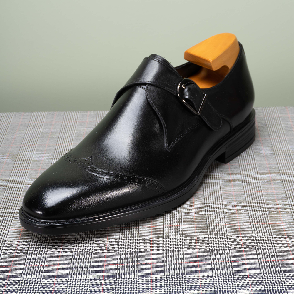 Single Buckle Brogue ShoesOLDL26BK