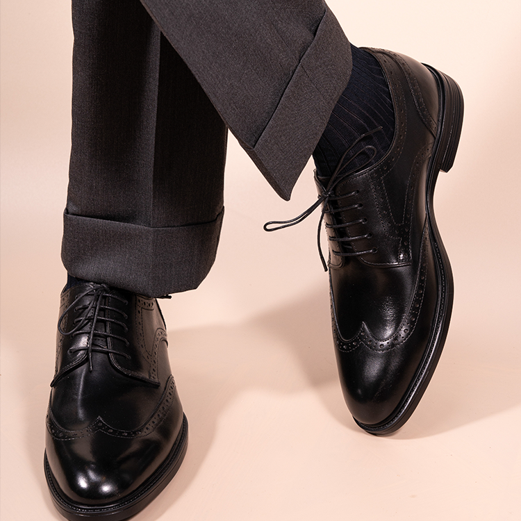 Full Brockle Derby Shoes OLDL23BK