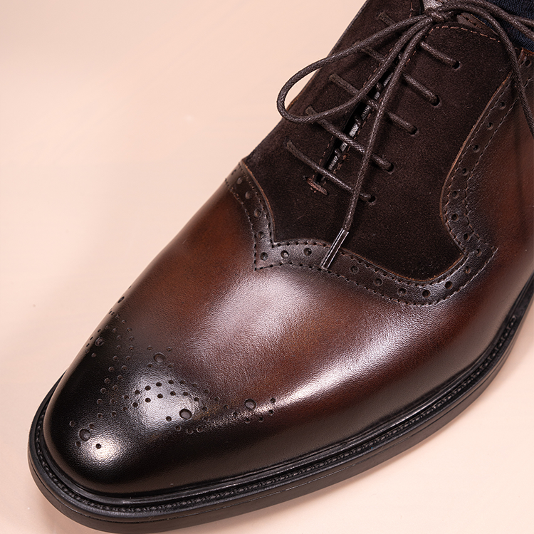 Retro Patchwork Swallowtail Oxford Shoes OLDL25CF