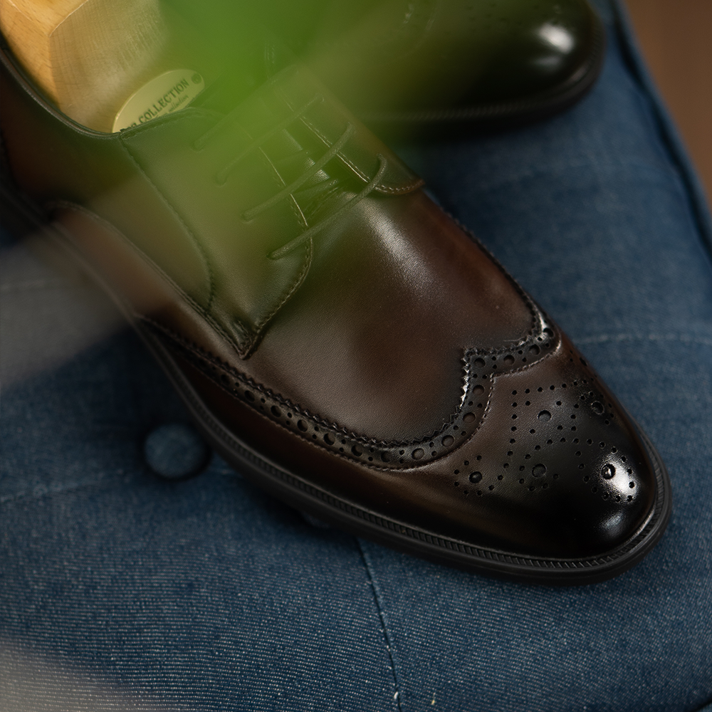 Heel lift - Long Wing Brock Derby Shoes AE01CF