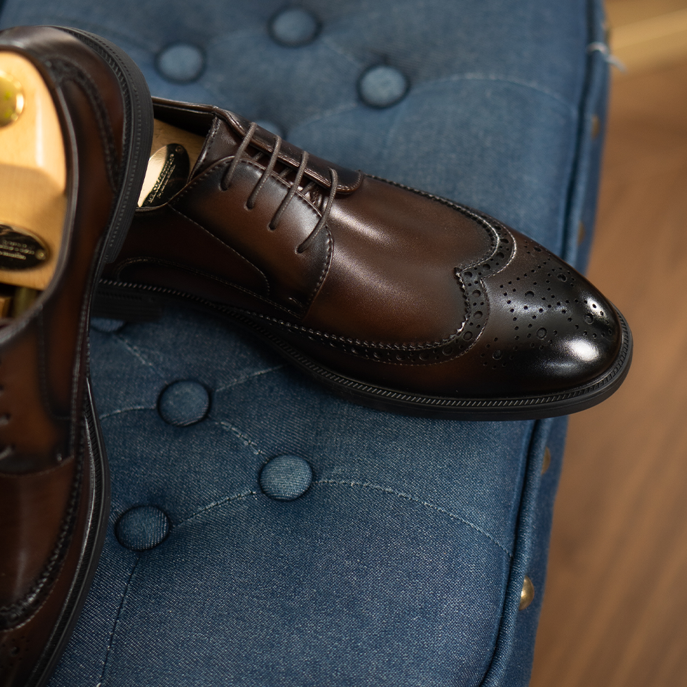 Heel lift - Long Wing Brock Derby Shoes AE01CF